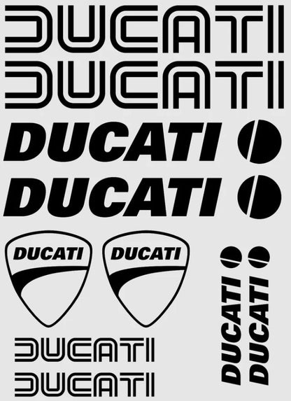 Ducati double lines stickerset