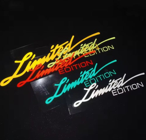 Limited Edition glans stickers