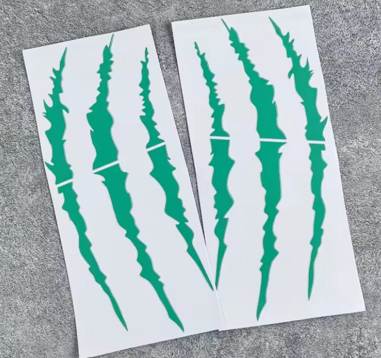 Monster klauw motor helm sticker