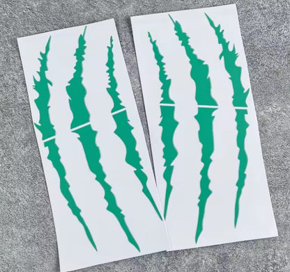 Monster klauw motor helm sticker