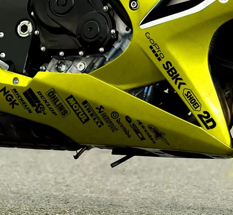 Racing Moto Sponsoren stickerset