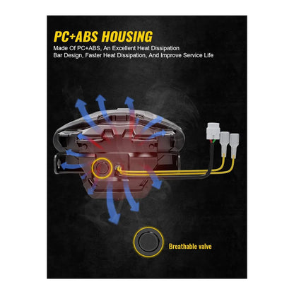 LED achterlicht V2 Yamaha MT25 MT03 MT07 FZ 07 YZF R3 R25