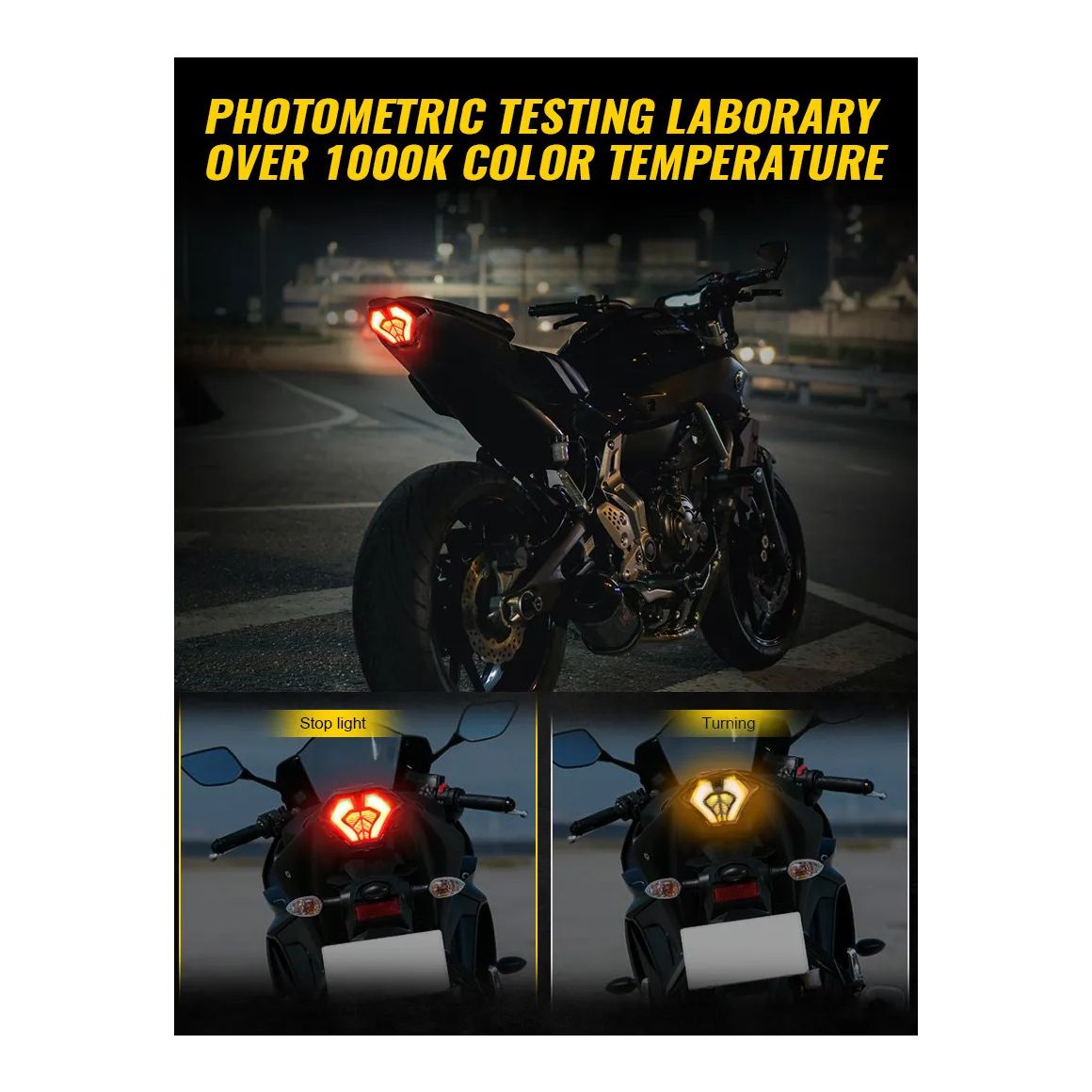 LED achterlicht V2 Yamaha MT25 MT03 MT07 FZ 07 YZF R3 R25